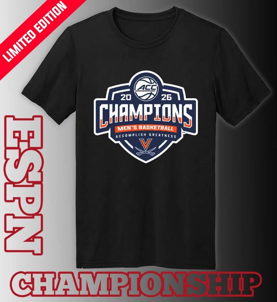 Virginia Cavaliers ACC Men’s Basketball Tournament Champions 2026 Official Logo T-Shirt