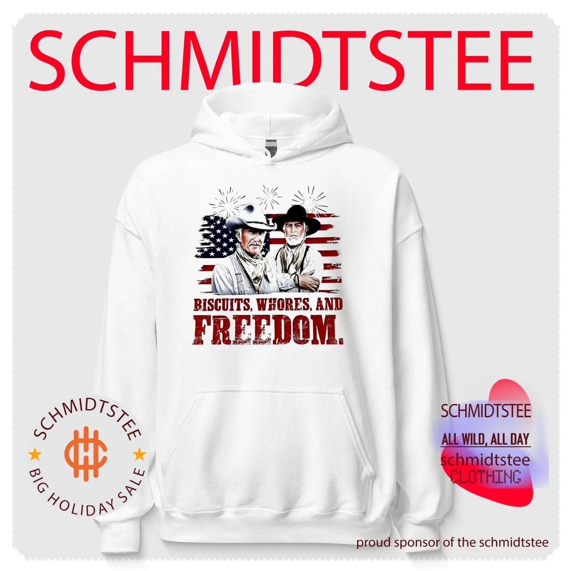 Robert Duvall and Tommy Lee Jones biscuits whores and freedom shirt