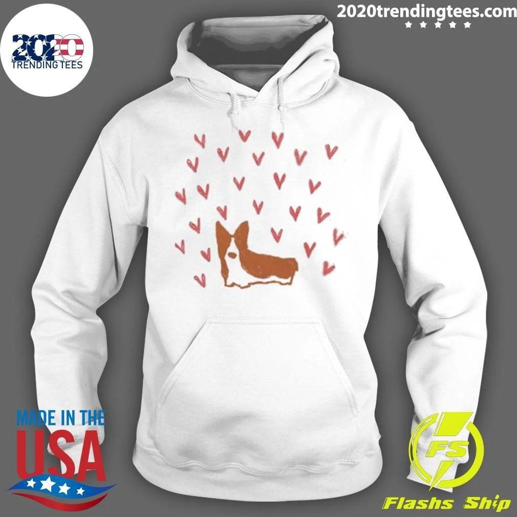 Cute Corgi Dog Valentines Day Shirt