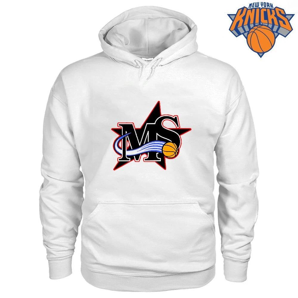 MS Star Basketball Logo With Flying Ball Graphic Sport Team Shirt