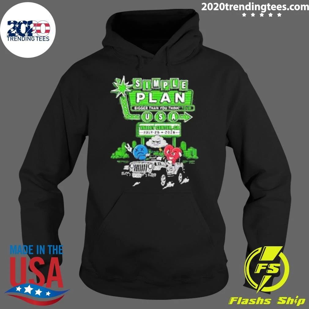 Simple Plan Valley Center Ca Event Tee At The Events Center In Valley Center Ca On July 26 2026 Shirt