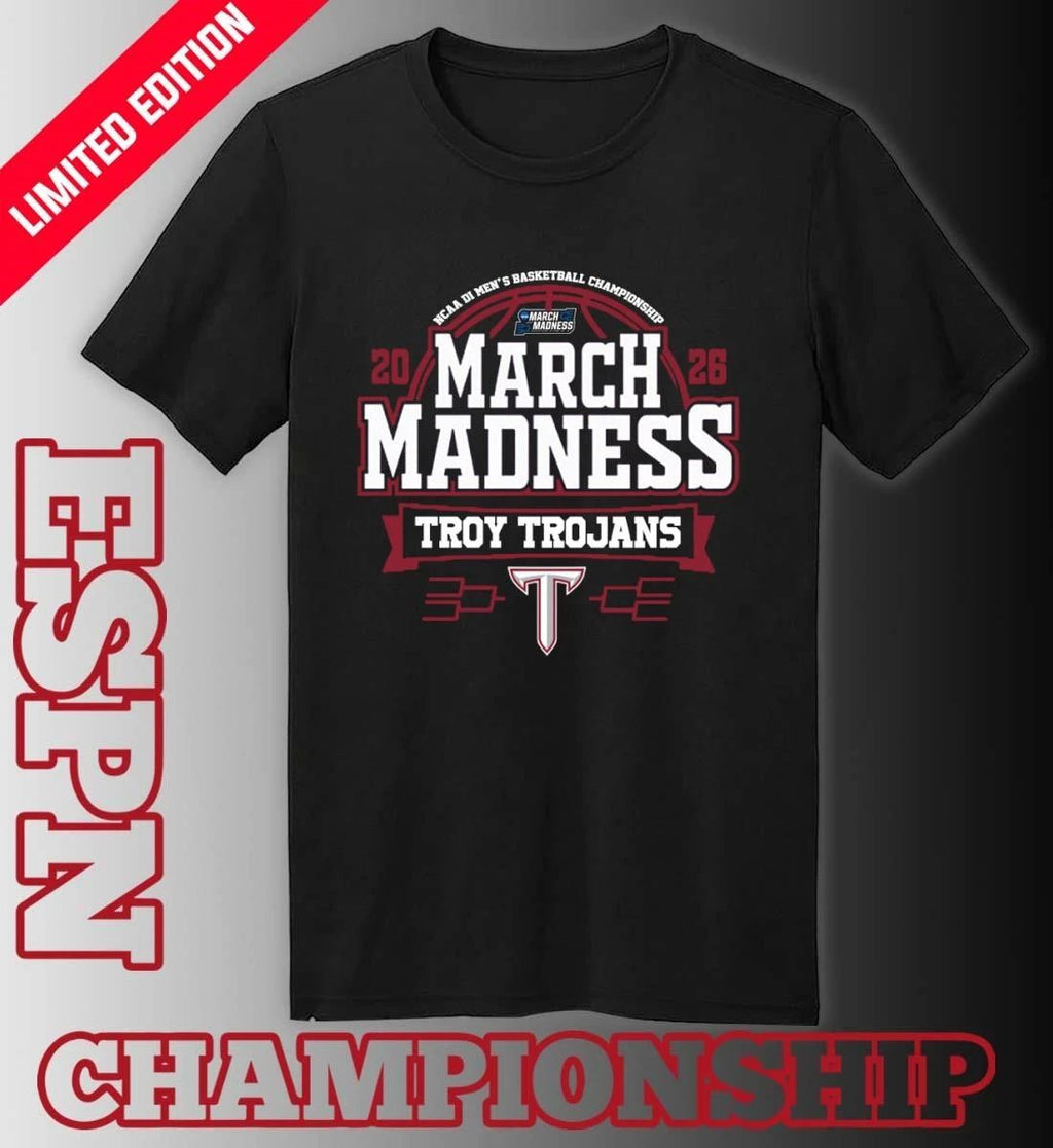 Troy Trojans Tigers March Madness 2026 NCAA DI Men’s Basketball Tournament T-Shirt