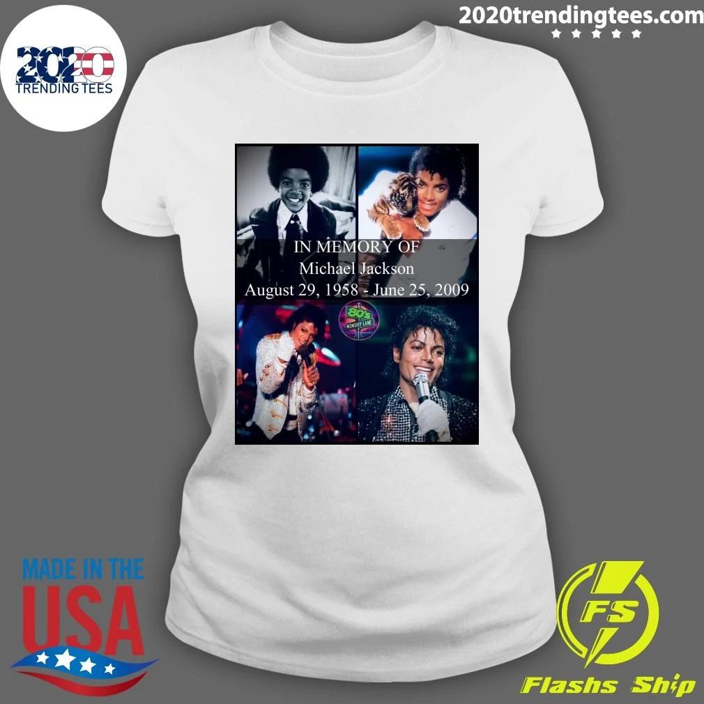 In Memory Of Michael Jackson August 1958 – June 2009 Shirt