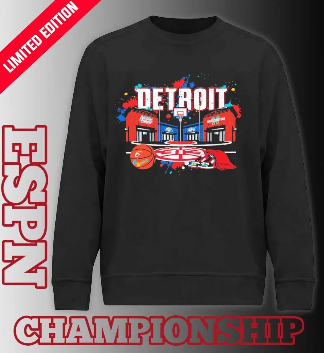 Detroit Pistons City of Hoop Dreams NBA Playoffs Shirt