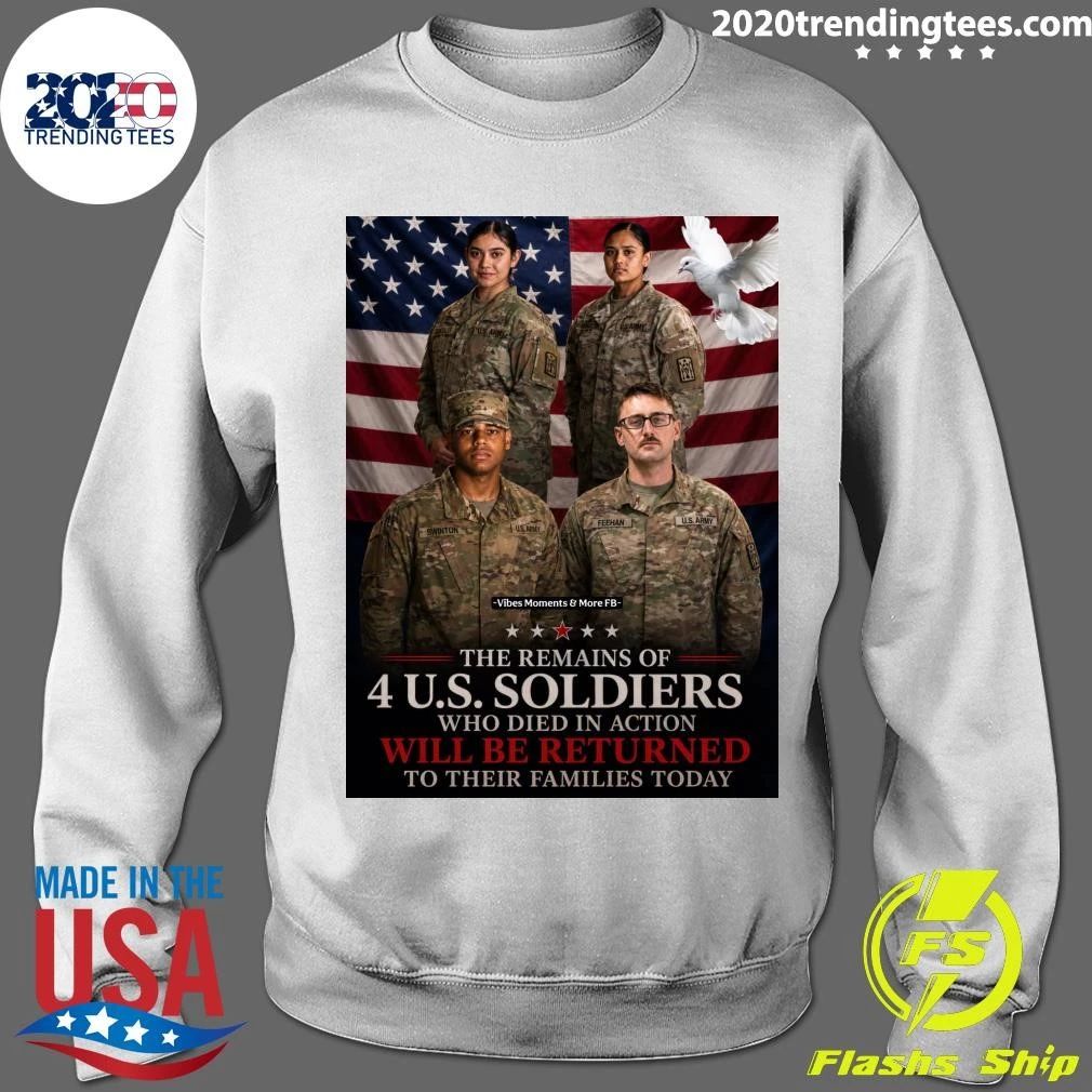 The Remains Of 4 U.S. Soldiers Who Died In Action Will Be Returned To Their Families Shirt