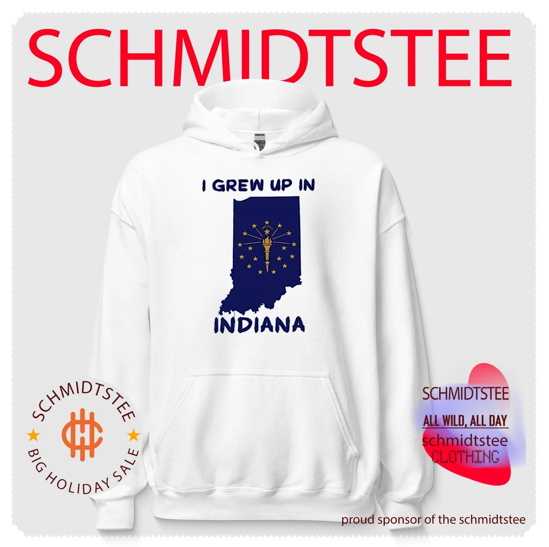 I grew up in Indiana map shirt