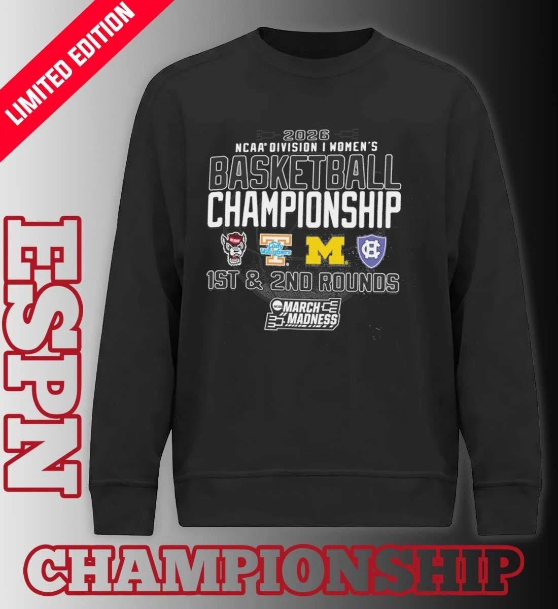 1st, 2nd Rounds 2026 NCAA DI Women’s Basketball Championship – Ann Arbor, MI Shirt
