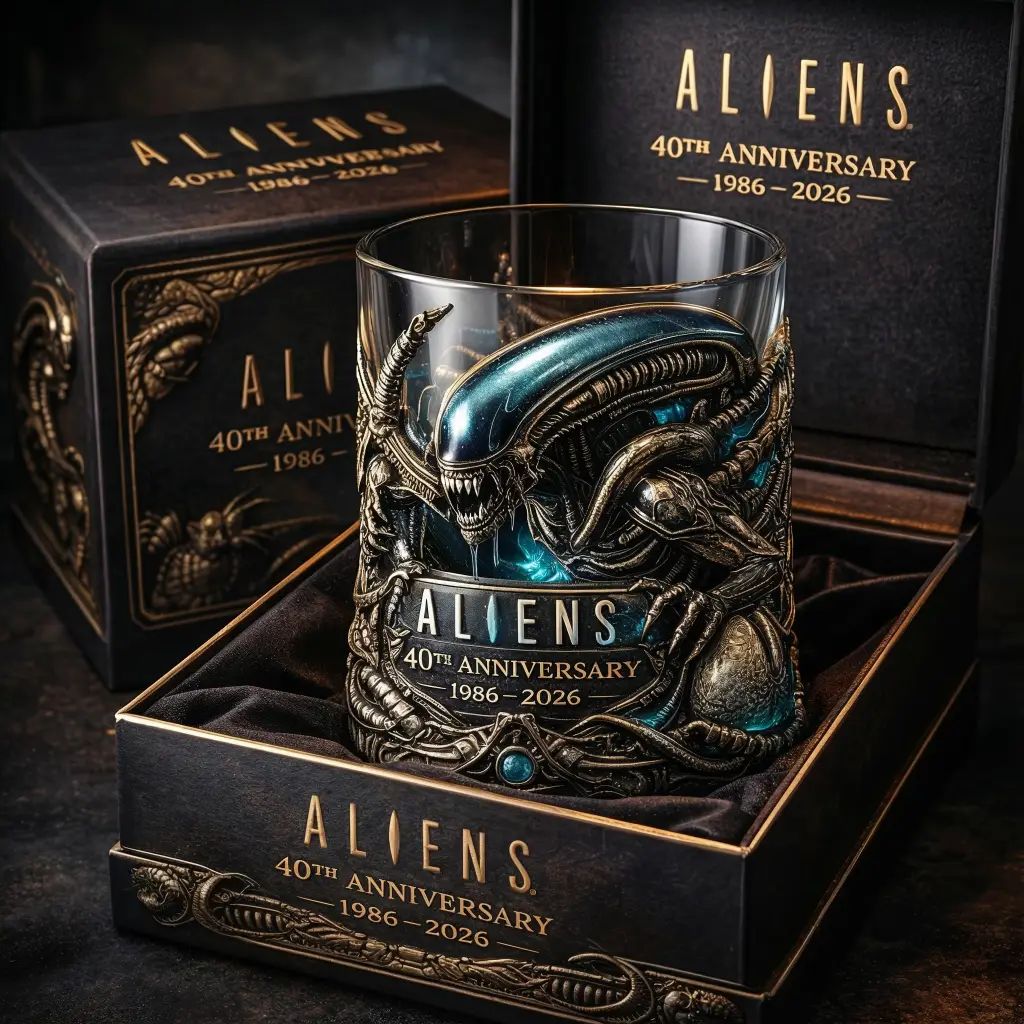 Aliens 40th Anniversary 1986-2026 Whiskey Glass
