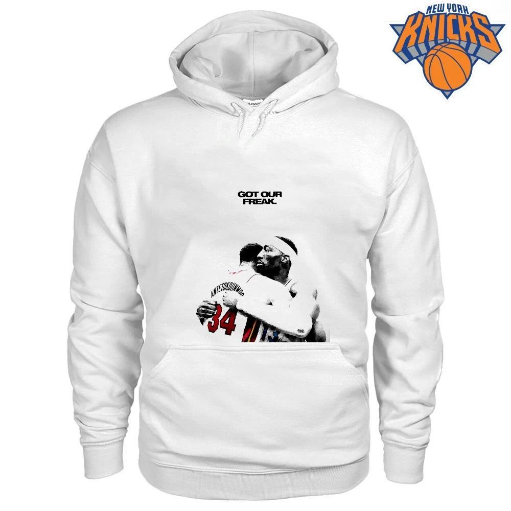 Giannis Antetokounmpo Got Our Freak Hugging Bam Adebayo Basketball Fan Shirt