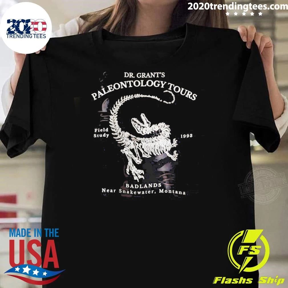 Dr. Grant’s Paleontology Tours Vintage Dinosaur Shirt