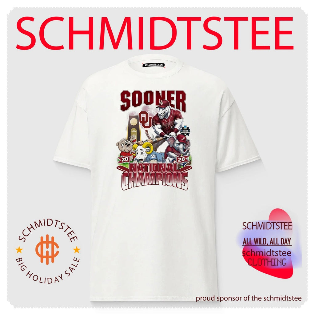 Oklahoma Sooners 2026 National Champions NCAA mascot shirt