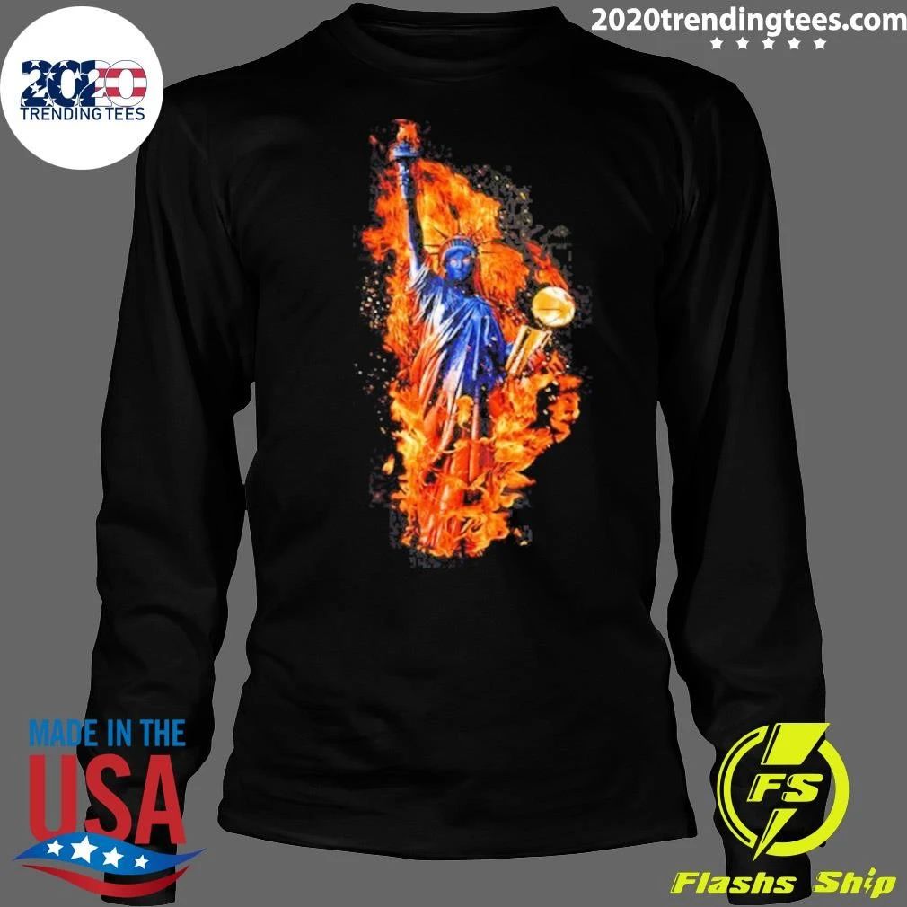 Statue of Liberty Holding NBA Championship Trophy Shirt