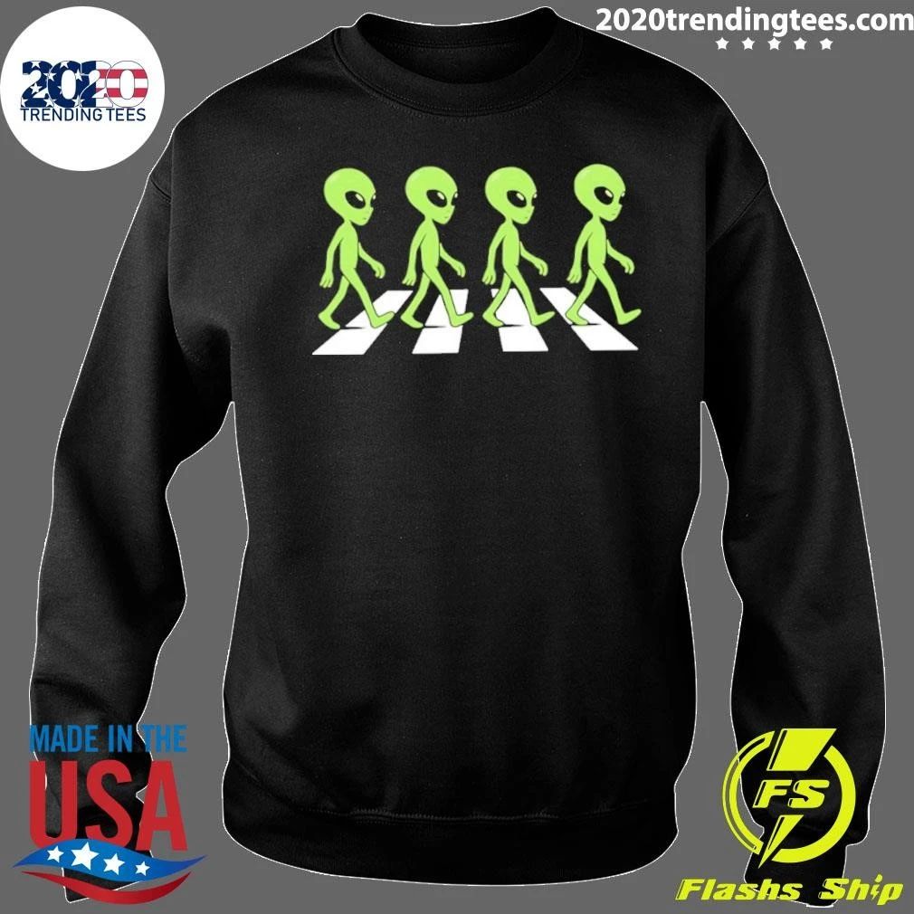 Alien Crosswalk Aliens Ufo Abbey Road Shirt