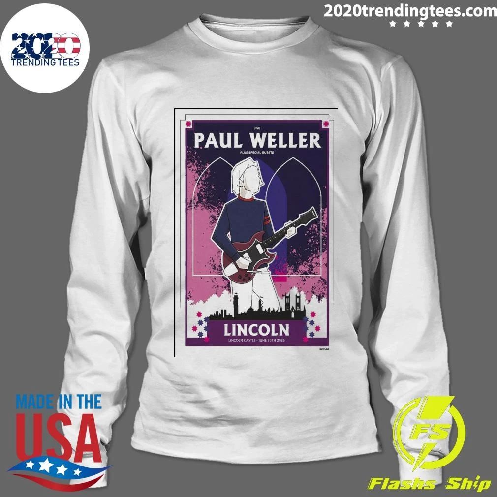 Paul Weller Lincoln Castle Tour 2026 Shirt