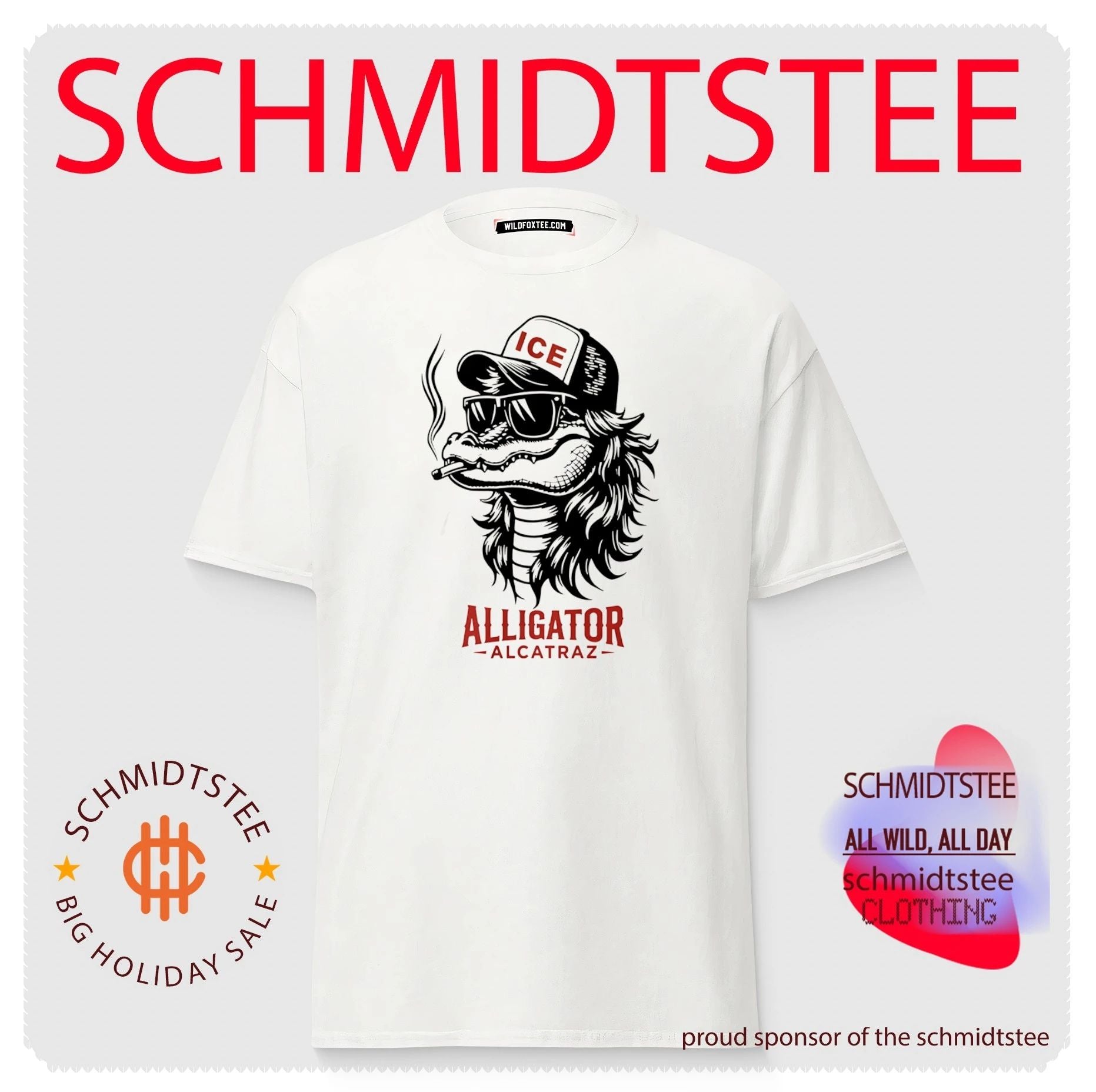 Alligator Alcatraz Ice smoking shirt