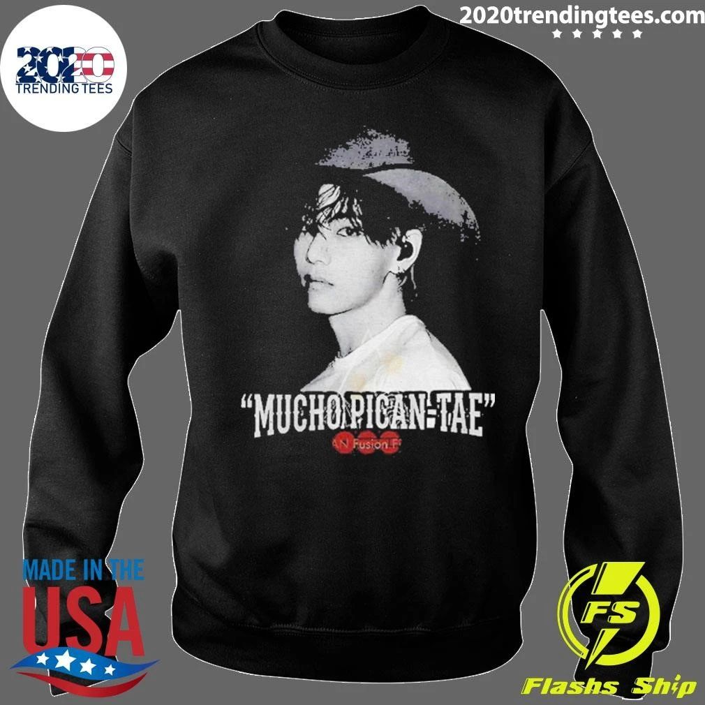 Kim Taehyung Mucho Picante Bts Kpop Braided Hair Arirang Concert Shirt