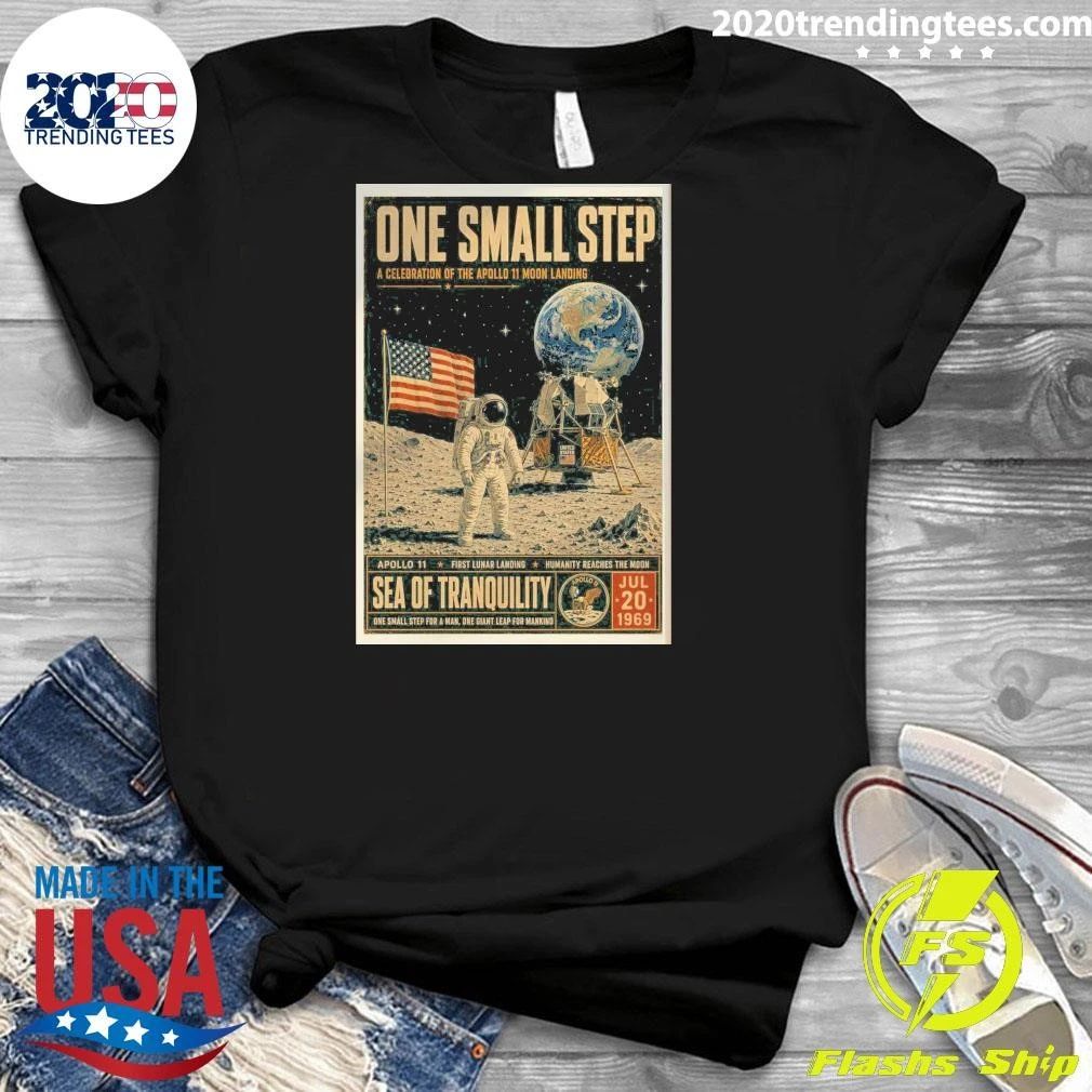 Apollo 11 Moon Landing One Small Step Wall Vintage NASA July 20, 1969 Shirt