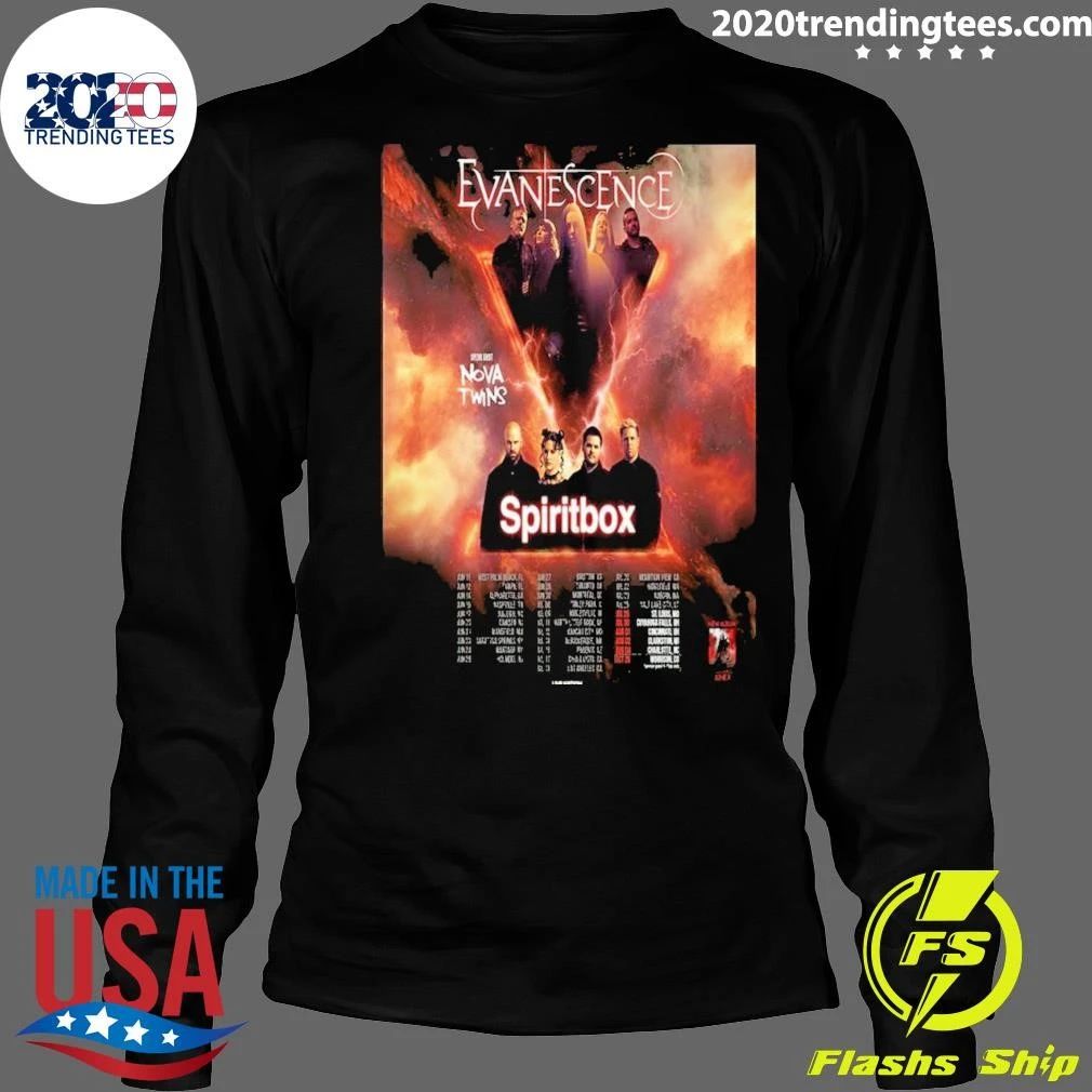 Evanescence The Us Tour 2026 Poster Shirt
