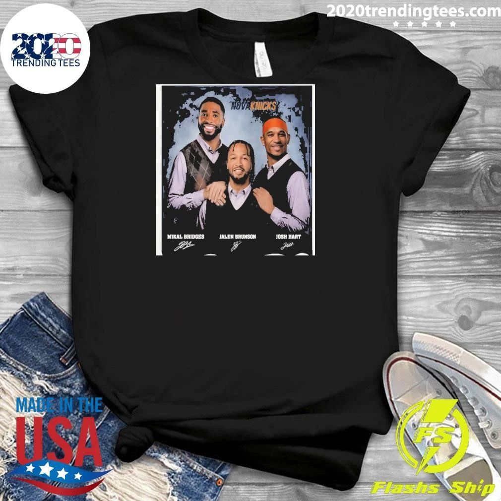 Novaknicks Mikal Bridges Jalen Brunson Josh Hart Knicks Step Brothers Shirt