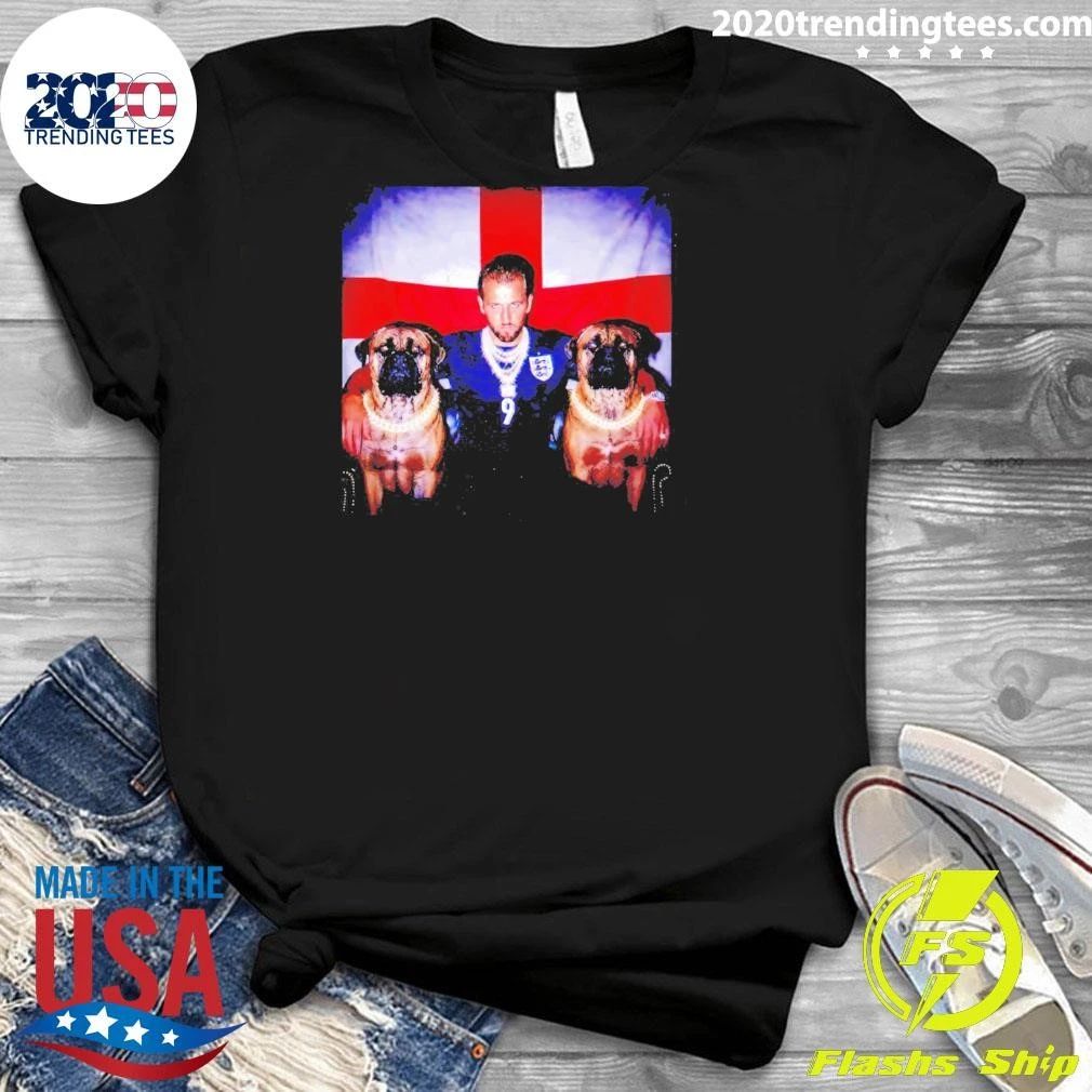 Harry Kane England Football Three Lions Vintage Shirt