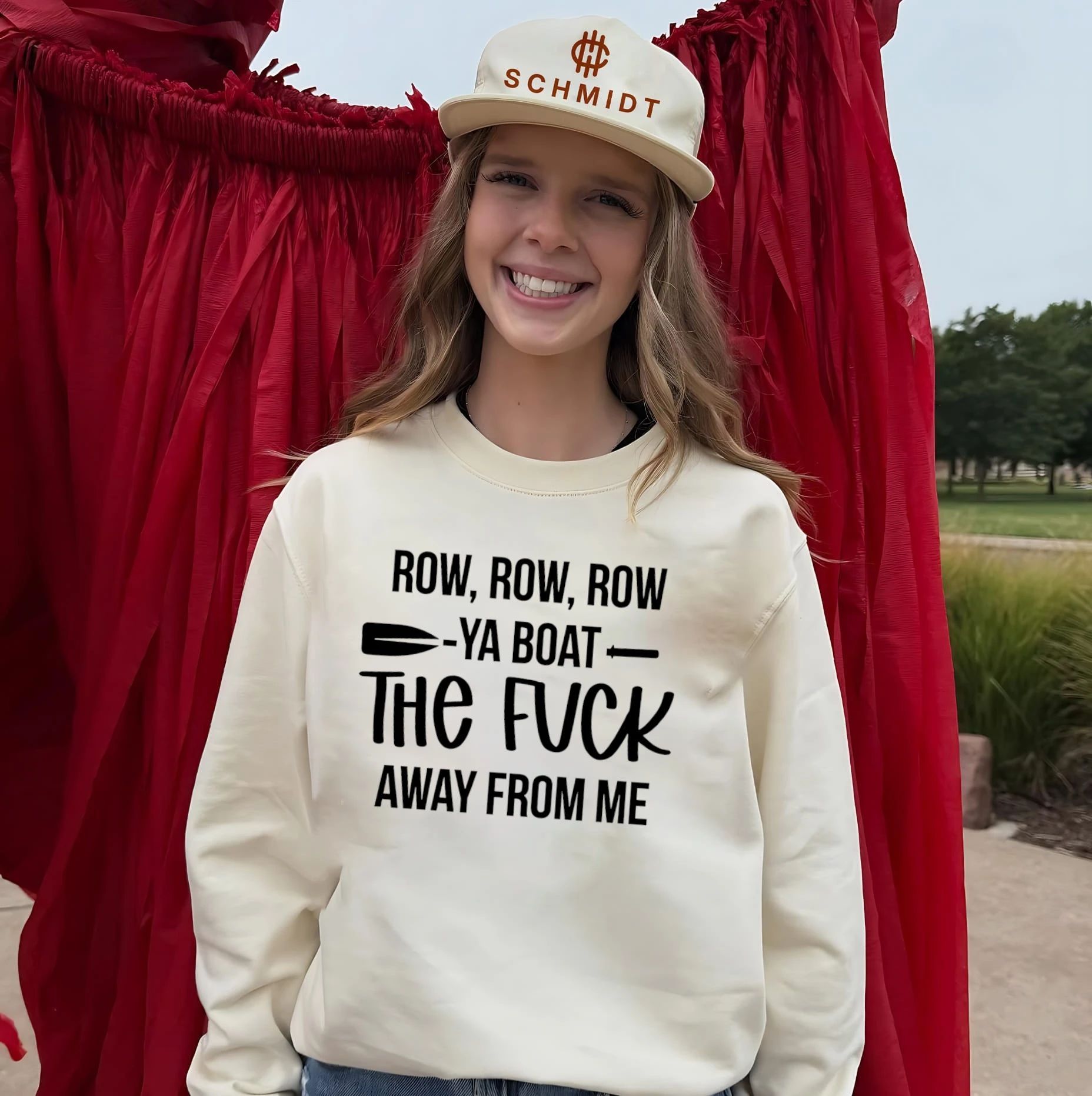 Row row row ya boat the fuck away from me shirt