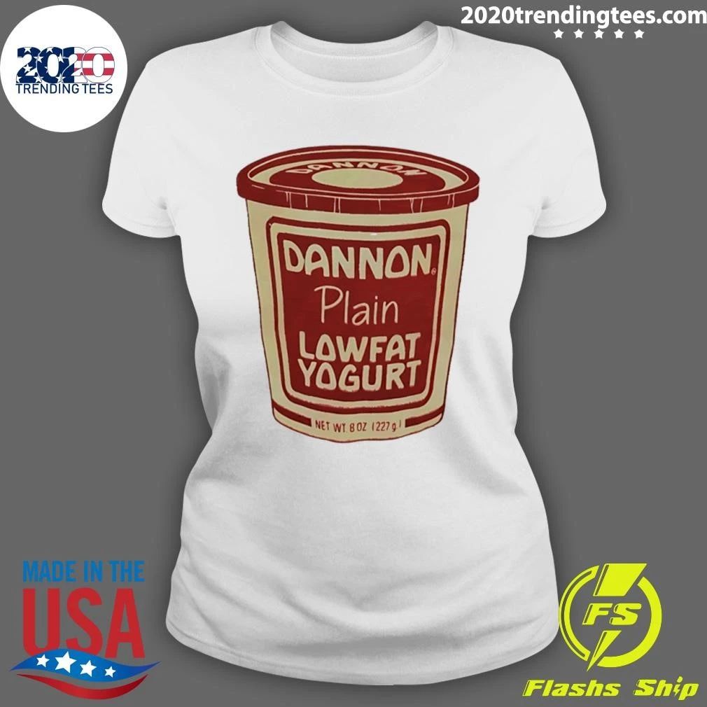 Dannon Plain Lowfat Yogurt Food 1980s Shirt