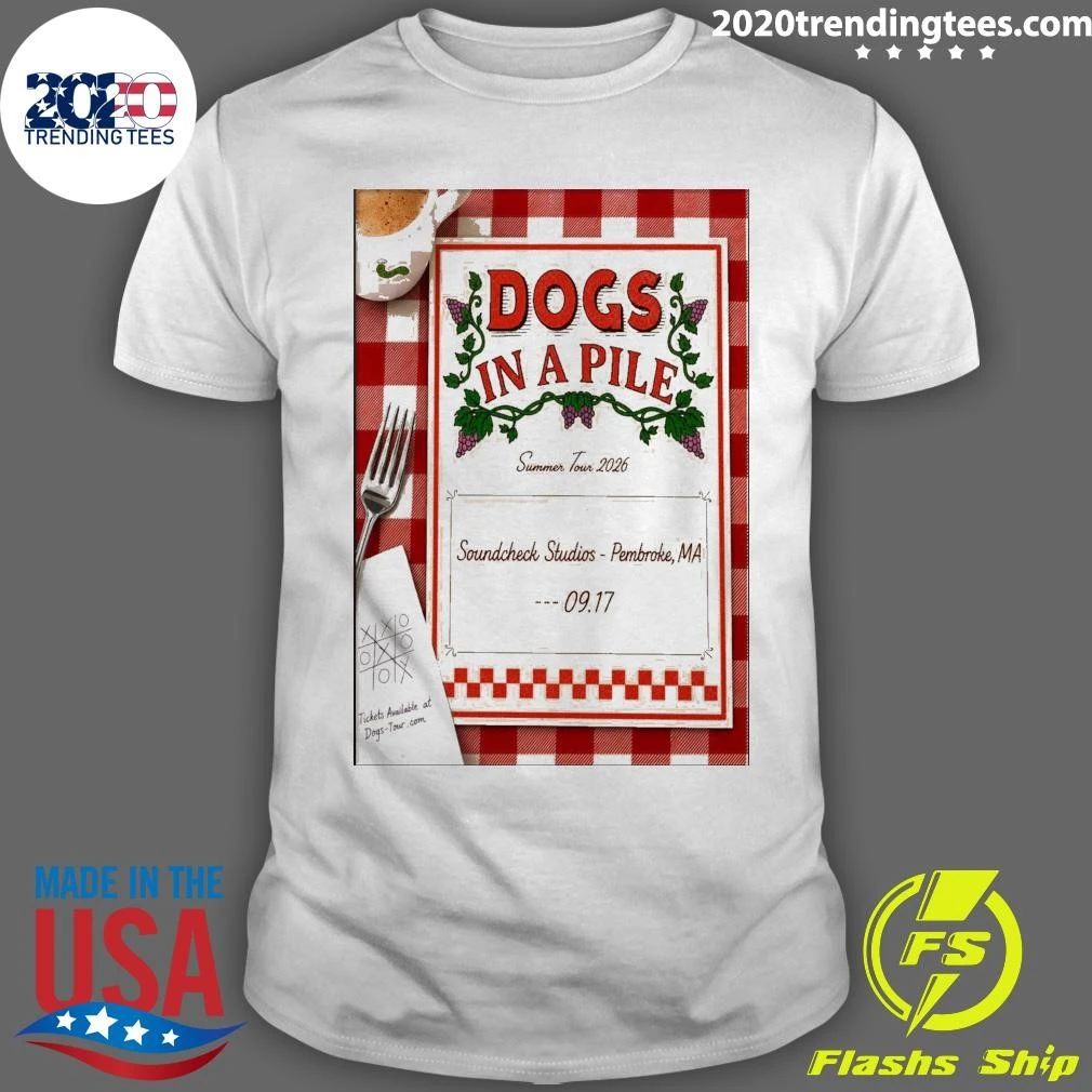 Dogs In A Pile In Pembroke MA On September 17 2026 Tour Shirt
