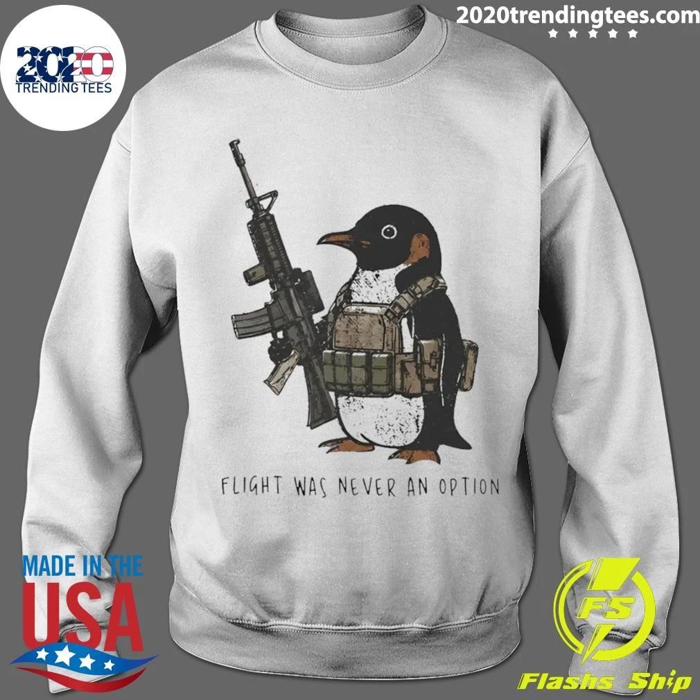 Military Penguin Knife Flight Was Never An Option Shirt