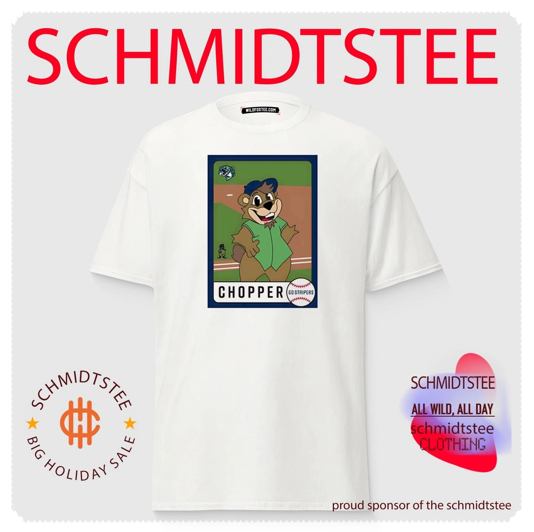 Gwinnett Stripers Chopper Baseball Card shirt