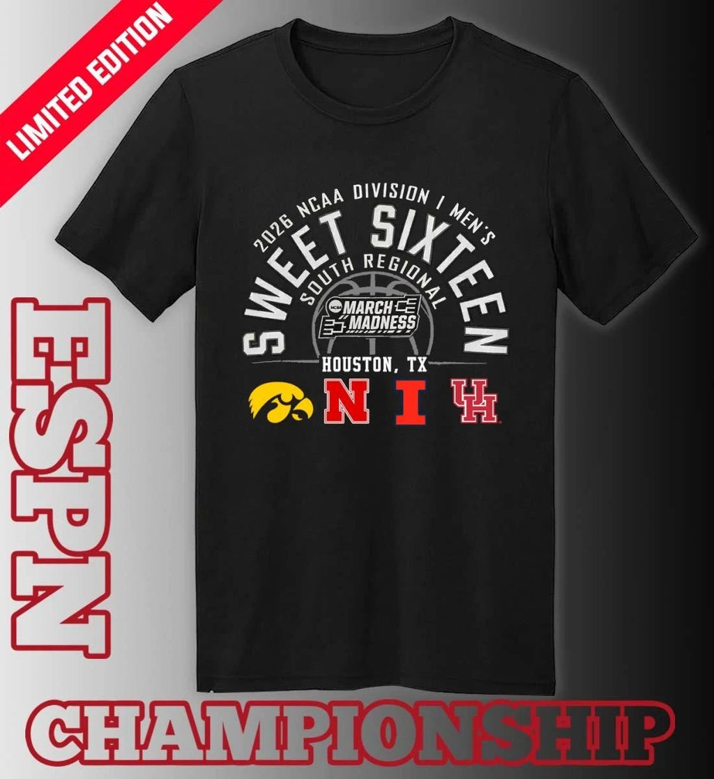 2026 NCAA DI Men’s Basketball Sweet 16 South Regional – Houston, TX T-Shirt