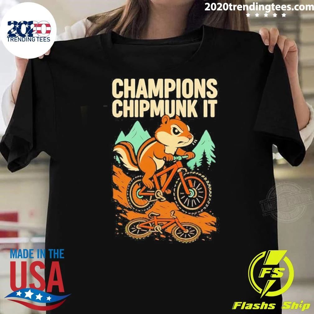 Champions Chipmunk It Mountain Biking Mtb Shirt