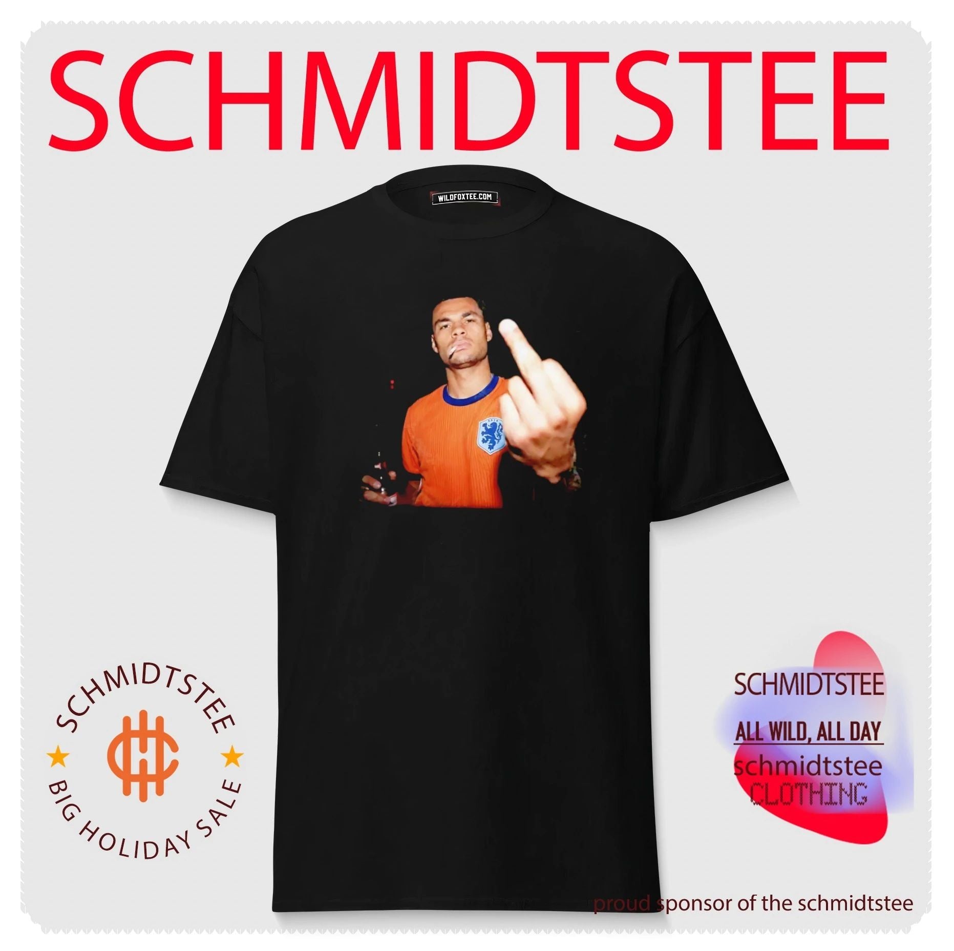 Cody Gakpo Netherlands National Football Team middle finger shirt