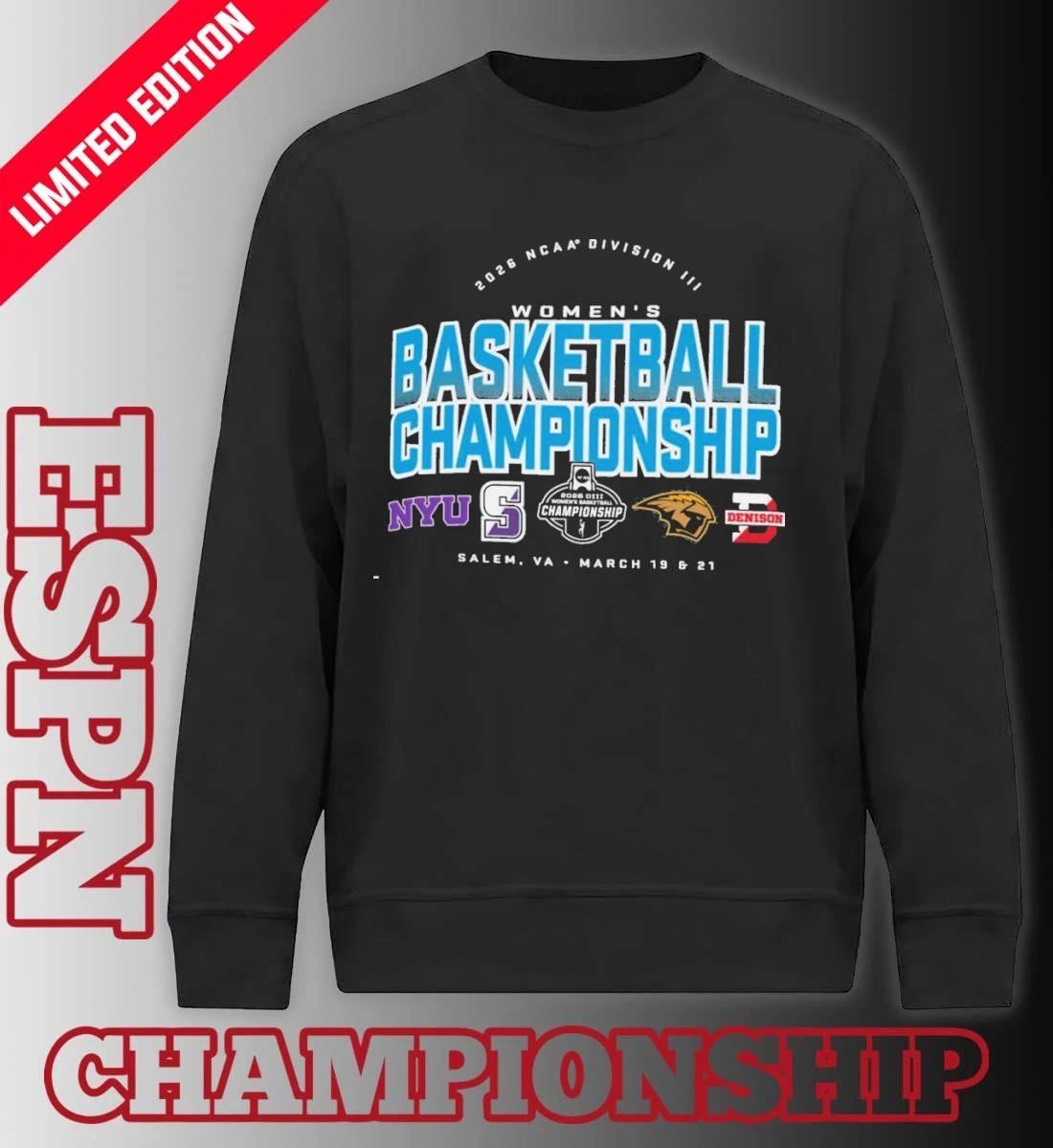 4 Teams 2026 NCAA DIII Women’s Basketball Championship T-Shirt
