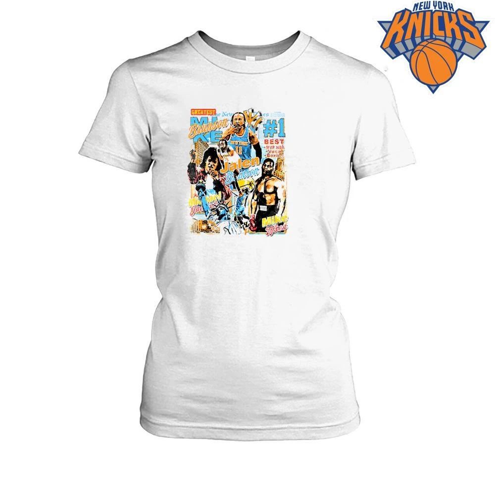 Jalen Brunson Michael Jackson Mike Tyson Vintage Bootleg New York Culture Basketball Music Boxing Mashup Bootleg Graphic Comfort Styles Shirt