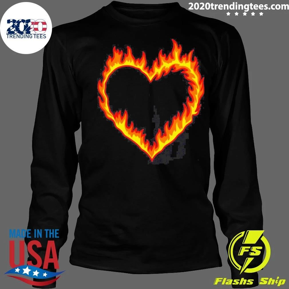 All American Lena Croft Fire Heart Shirt