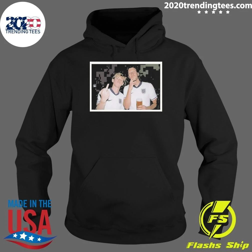 Anthony Gordon And Dan Burn Middle Finger England Soccer World Cup 2026 Shirt