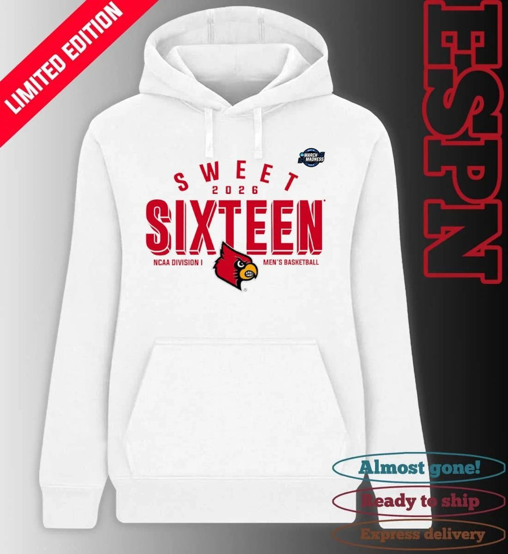 Sweet 16 Louisville Cardinals 2026 NCAA Men’s Basketball T-Shirt