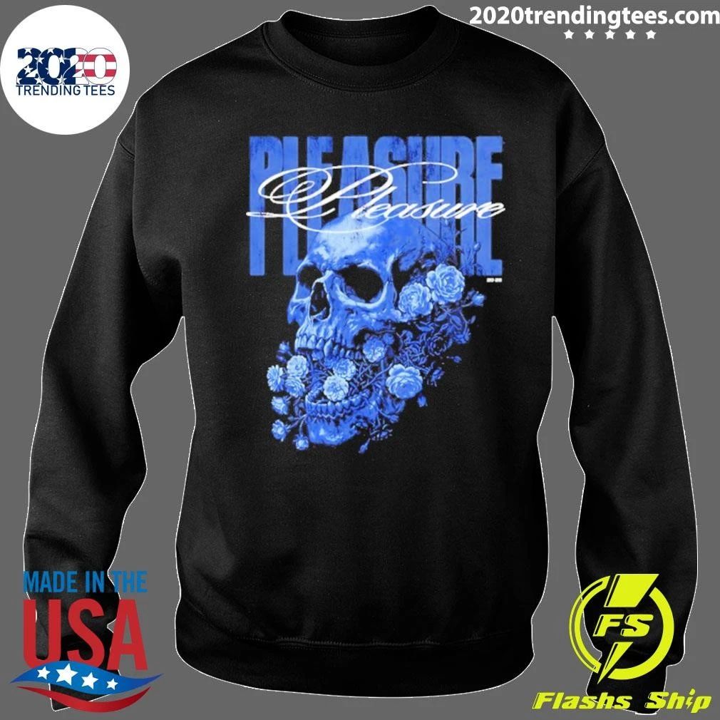 Pleasure Skull With Roses Gothic Floral Shirt