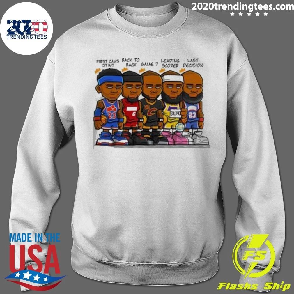 Nba Lebron Jame Whole Career Each Stage 2027 Shirt