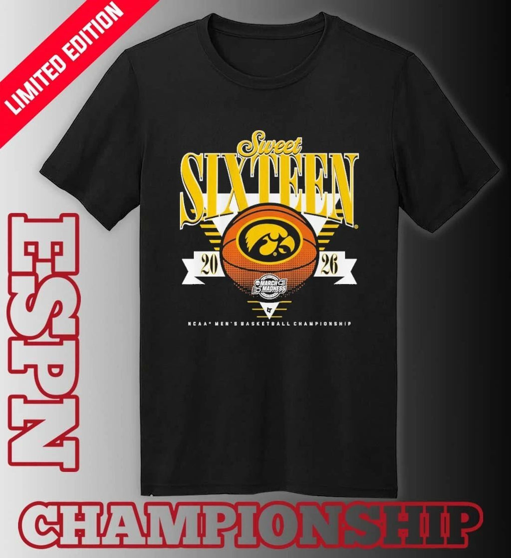 Iowa Hawkeyes MBB 2026 Sweet Sixteen Shirt