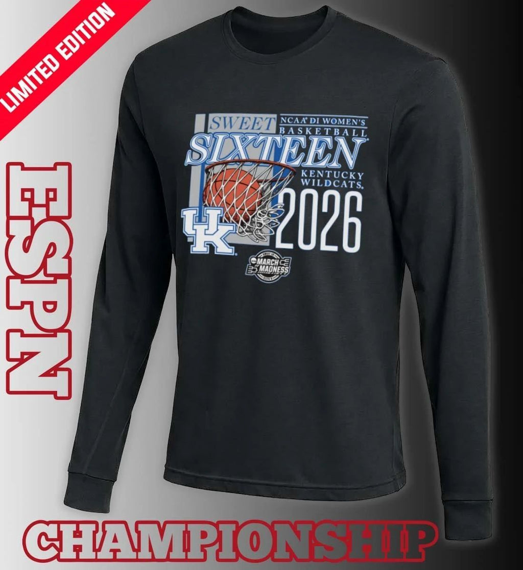 Kentucky Wildcats 2026 NCAA DI Women’s Basketball Sweet Sixteen – Fort Worth Regional T-Shirt