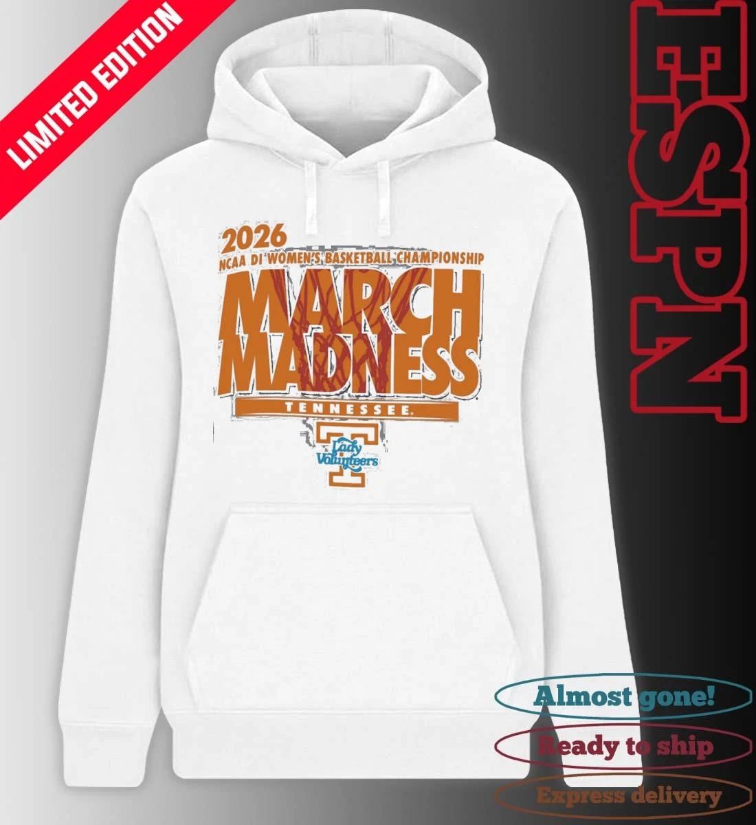 Tennessee Women’s Basketball Single Team 2026 NCAA March Madness Shirt