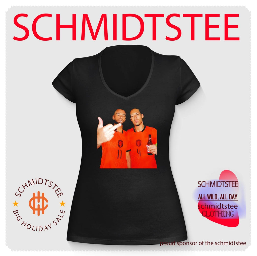 Cody Gakpo and Virgil van Dijk Netherlands National Team shirt