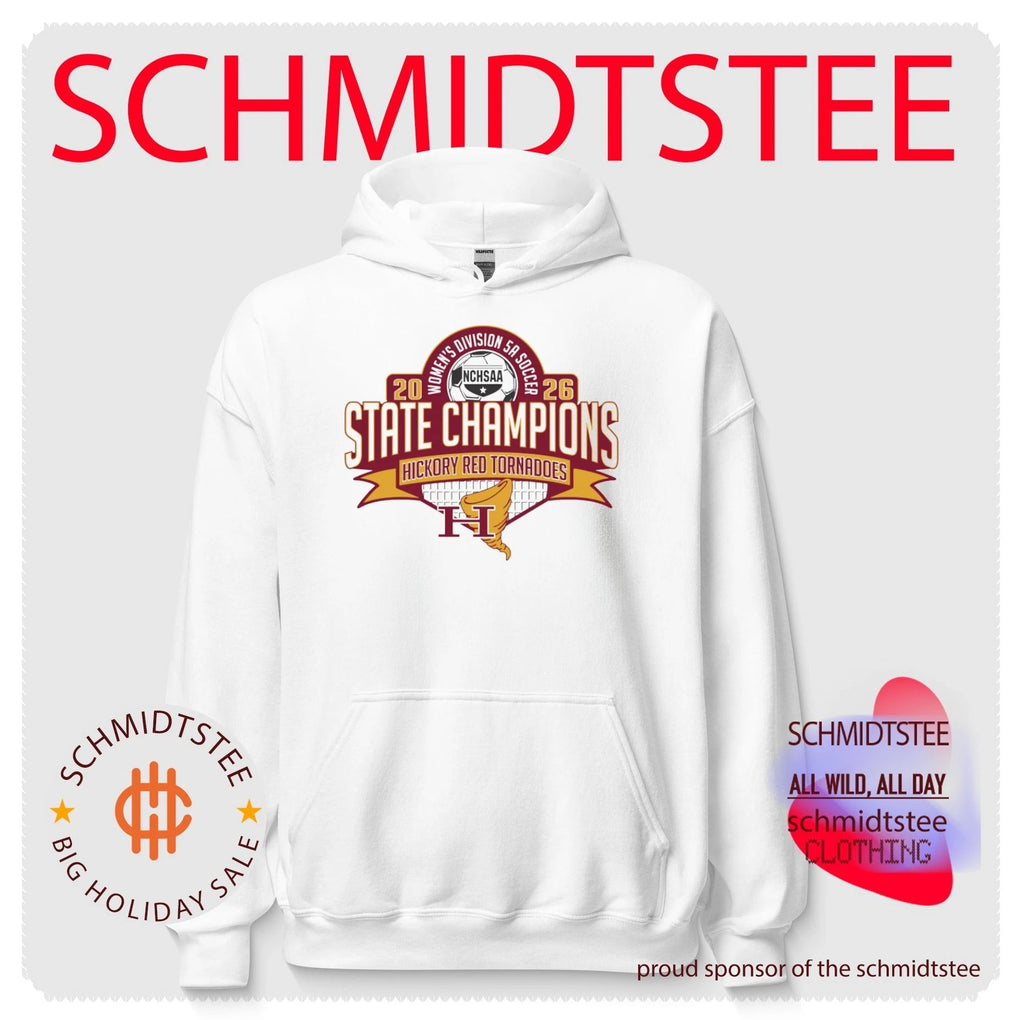 Hickory Red Tornadoes 2026 NCHSAA Women’s Division 5A Soccer Champions shirt