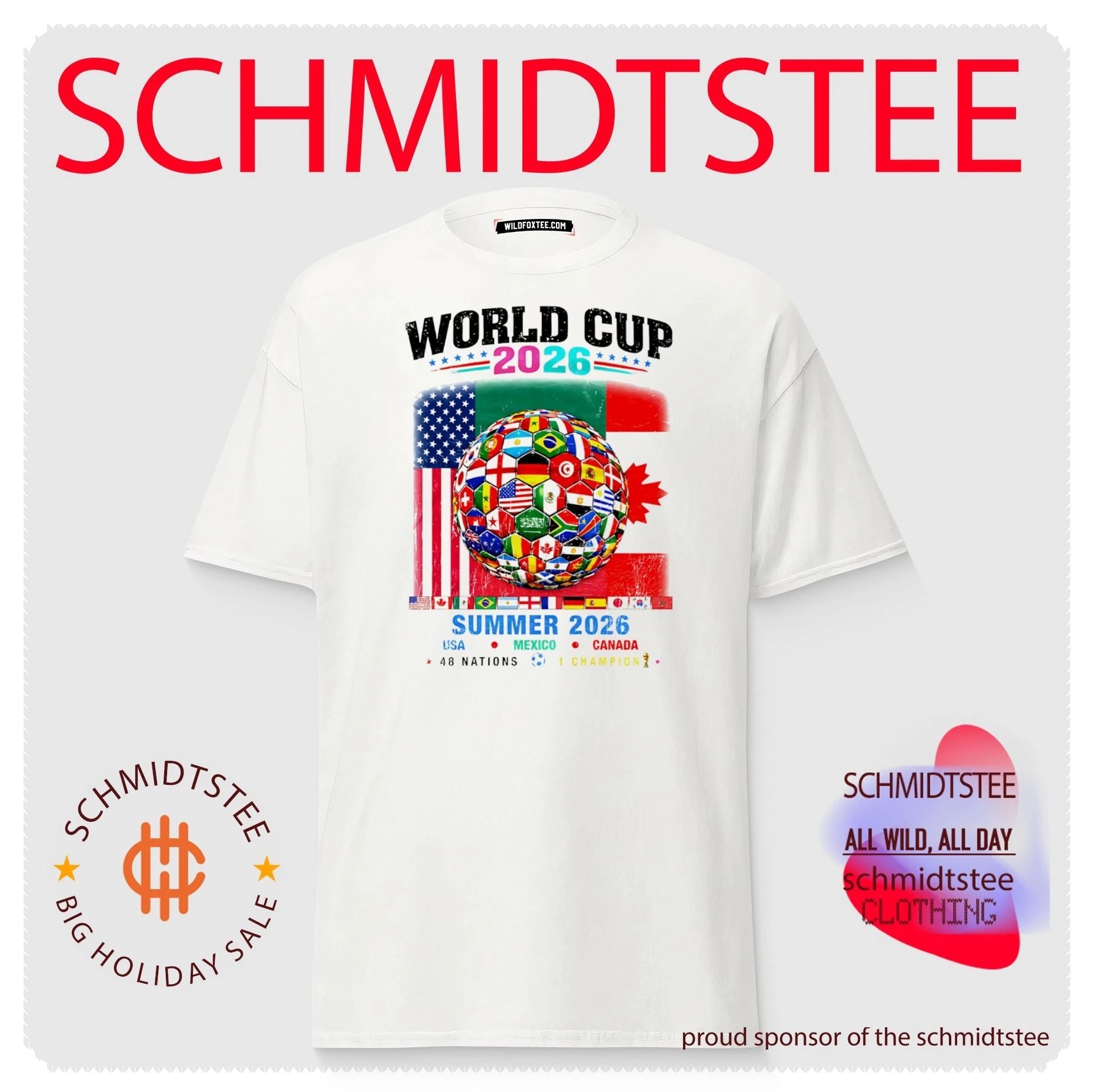 World Cup Summer 2026 48 Nations 1 Champion shirt
