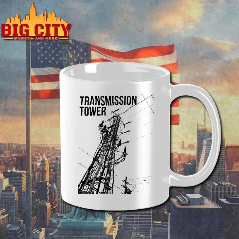 Industrial Electrical Art Transmission Tower White Shirt