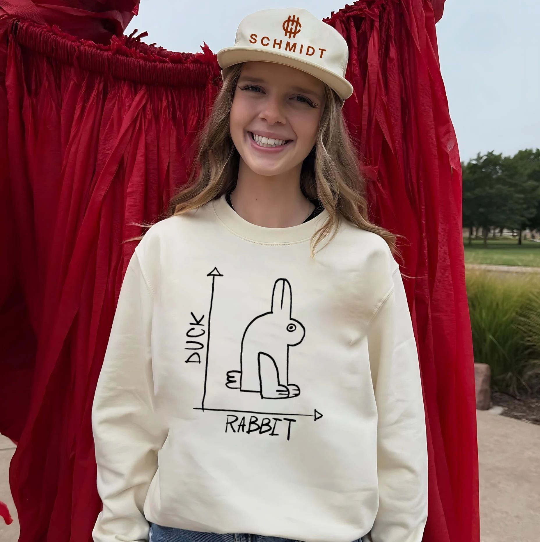 Rabbit Duck paint shirt