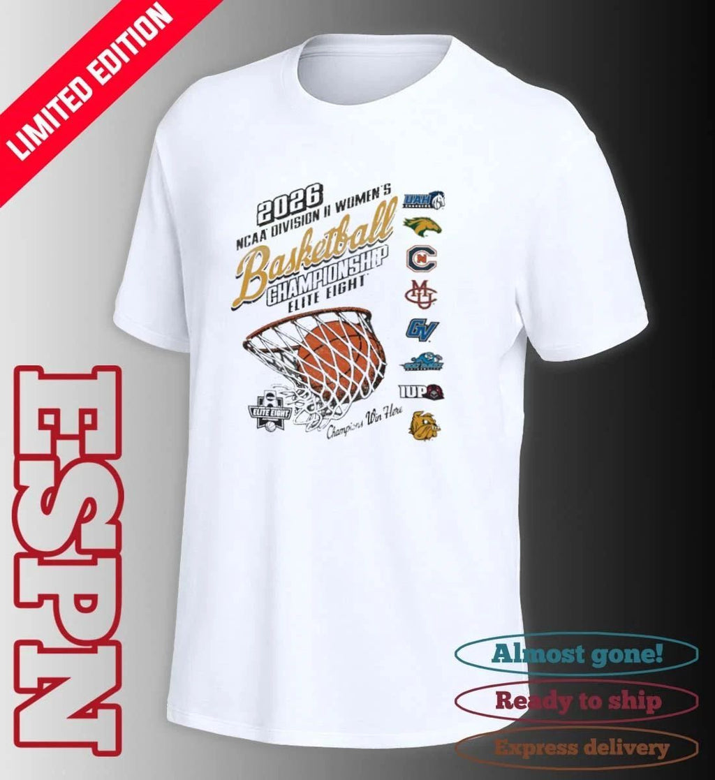 Elite 8 2026 NCAA Division II Women’s Basketball Championship Logo T-Shirt