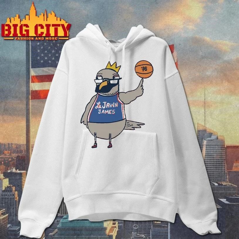 LeJawn James Pigeon Crown Basketball Cute Funny Cartoon Fan Shirt