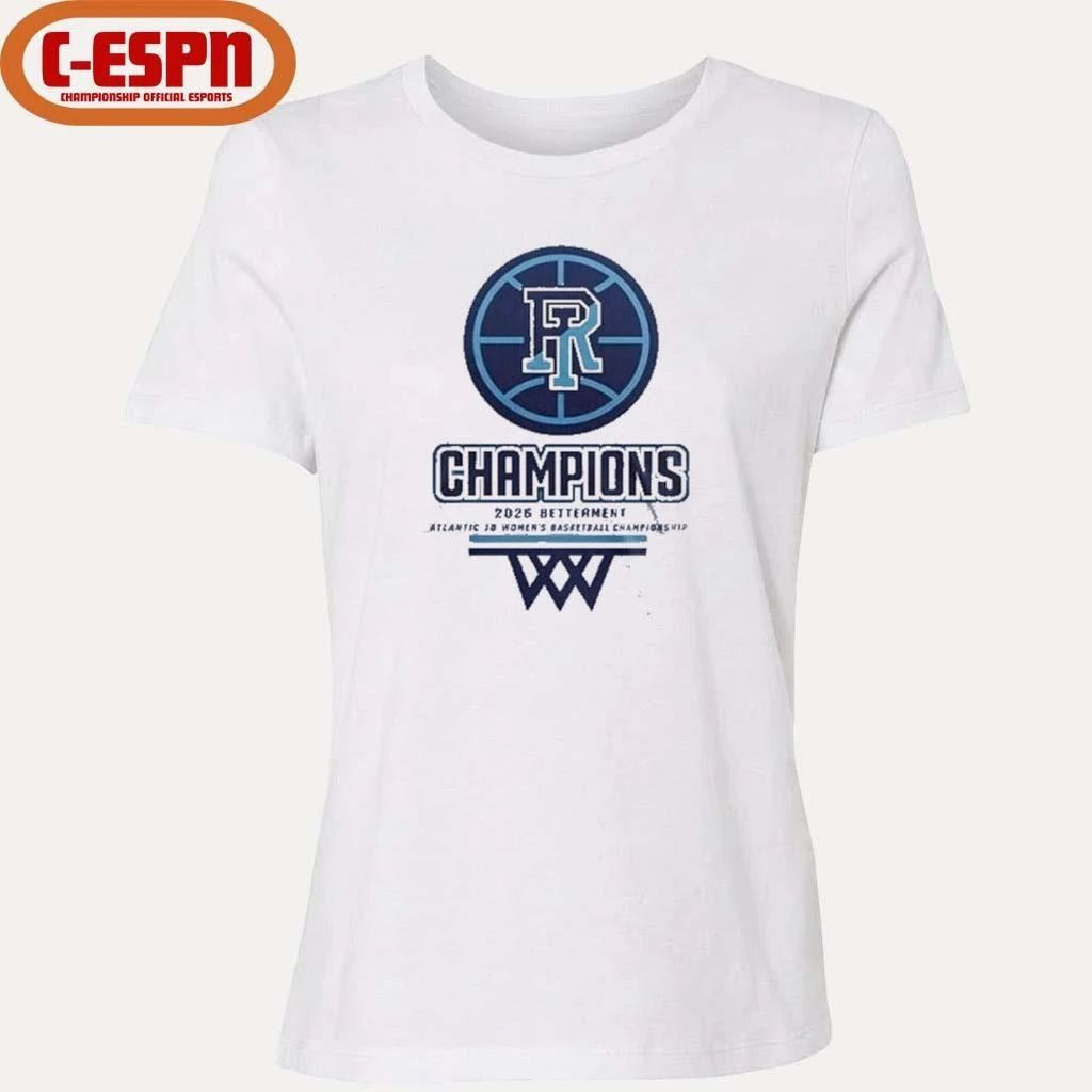Rhode Island Rams A-10 Conference Tournament Women’s Basketball Champions Locker Room T-shirt